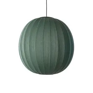 Made By Hand  - Knit-Wit 75 Round Pendant LED - Tweed Green
